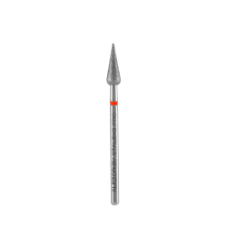 ALEZORI DIAMOND NAIL DRILL BIT POINTED PEAR RED EXPERT HEAD – 4MM / 12MM